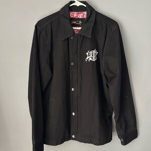 Underground Products Mens Black UGP Button Down Jacket Size Medium